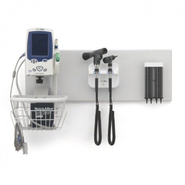 Welch Allyn Green Series 777 Integrated Elite Wall System with ProBP Device Ophthalm/OtoScopes and Specular Dispenser