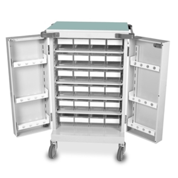 Bristol Maid Dispensing Trolley - Double Doors - 24 Large Trays (UD350)