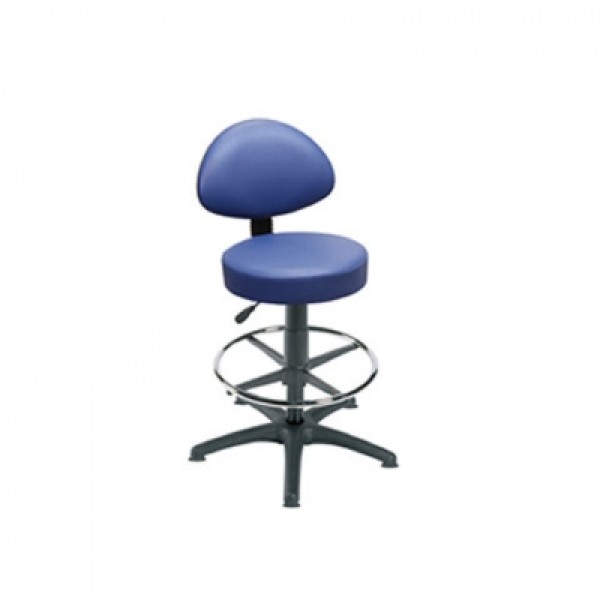 Sunflower Gas Lift Stool with Back Rest and Foot Ring and Glides (Sun-STO5)