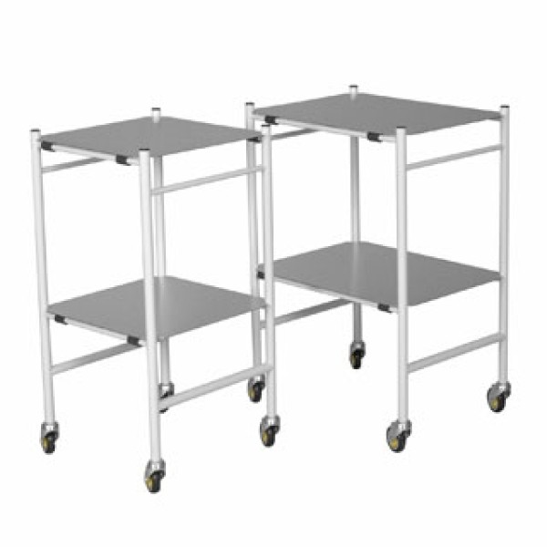 Bristol Maid Dressing Trolley - Mild Steel - 2 Removable Shelves - 600mm (DTMR600)