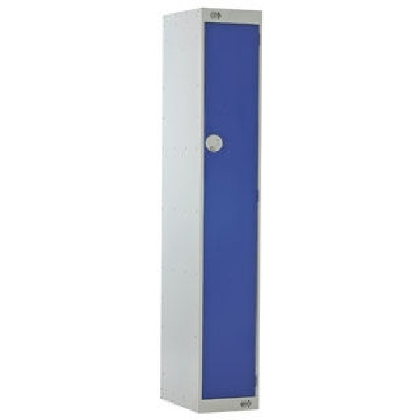 Bristol Maid Personal Effects Blue Storage Locker - Three Compartment/ Double Nest - Cam Lock (PL115)