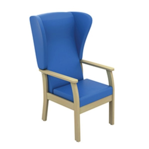 Sunflower Atlas Patient High-Back Arm Chair With Wings Anti-bacterial Vinyl Upholstery (Sun-CHA52VYL)