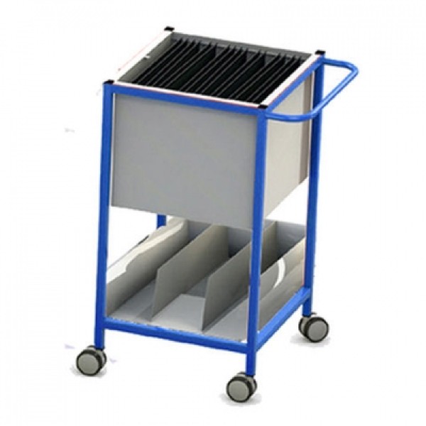 Freeway Single Notes Trolley 612mm WIde - With Lower Tray (FW3951)