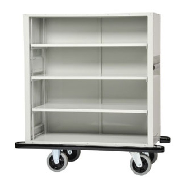 Bristol Maid Linen Trolley 690 Litres - Medium, Recessed Handles & Fold Back Doors (WT50FBD)