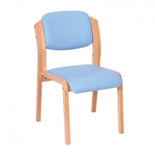 Sunflower Aurora Stacking Visitor Chair (No Arms) Vinyl Anti-bacterial Upholstery (Sun-SEAT35VYL/Colour)