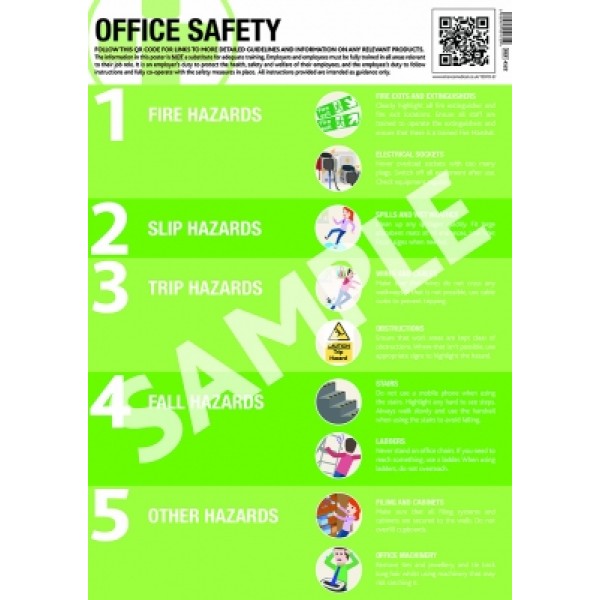 Reliance WIP Poster - Office Safety (10) (RL4522) 