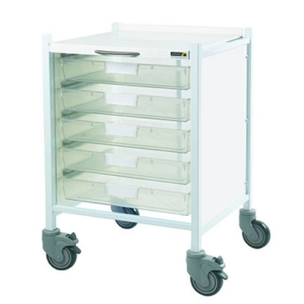 Sunflower Vista 40 Trolley with 5 Single Clear Trays (Sun-MPT40C)