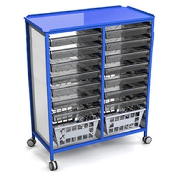 Freeway Double Vari-Cart System Storage Trolley 1235mm High (FW3200-9)