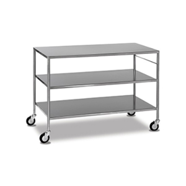 Bristol Maid Dressing Trolley - Stainless Steel - 2 Fixed Shelf - 1260mm  (DTSF/126/2/SD)  