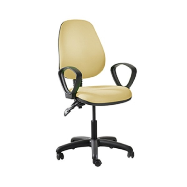 Bristol Maid High Back Office Chair with Ring Arms - Fabric (5163/F)