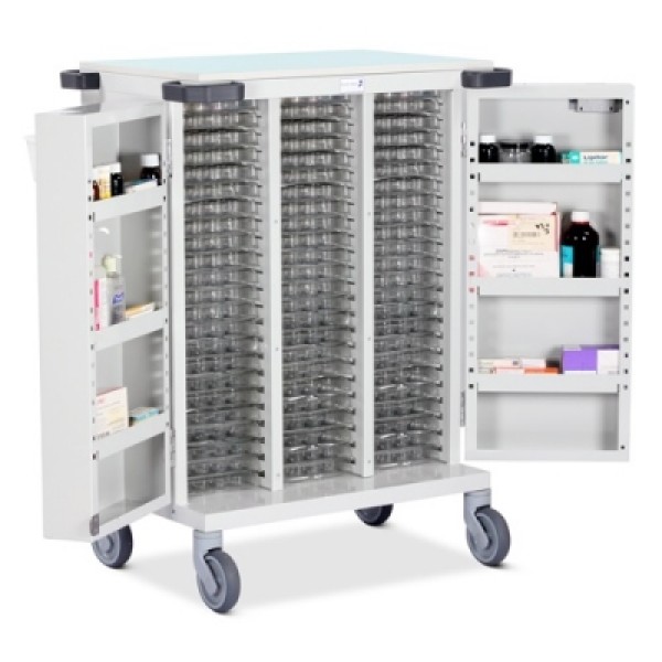 Bristol Maid Pharmacy Trolley - Biodose and Multimeds Trolley - 69 Trays (PTD/HSB/BD69)