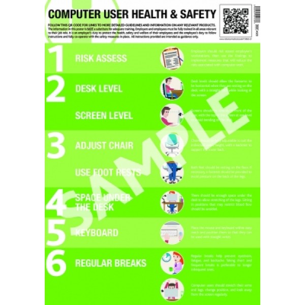 Reliance WIP Poster - Computer User Health and Safety (10) (RL4523) 