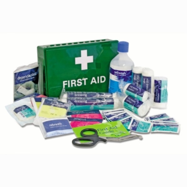 Reliance Motokit HGV First Aid Kit in Medium Green Titan Box (RL130)