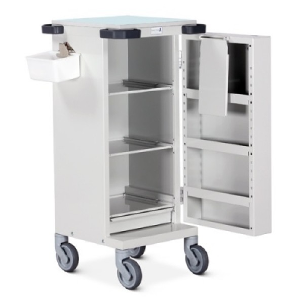 Bristol Maid Pharmacy Trolley - Blister Pack (MDS) Trolley - 6 Frames, Drawer and Single Door (PTS/HSB/DR/BP6)