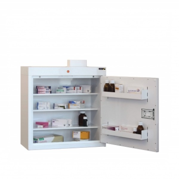 Sunflower Medicine Cabinet 66x60x30cm 1 Door with 3 shelves & 2 Door Trays  (Sun-MC3/WL)