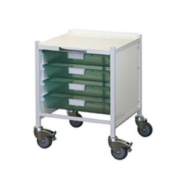 Sunflower Vista 15 Trolley 4 Single Depth Green Trays (Sun-MPT51G)