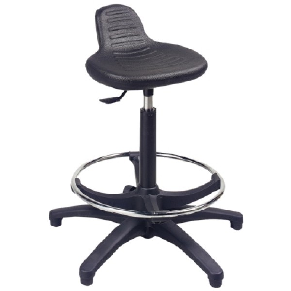 Sanda Technicians Stool With Glide Feet & Footring (CA3103)