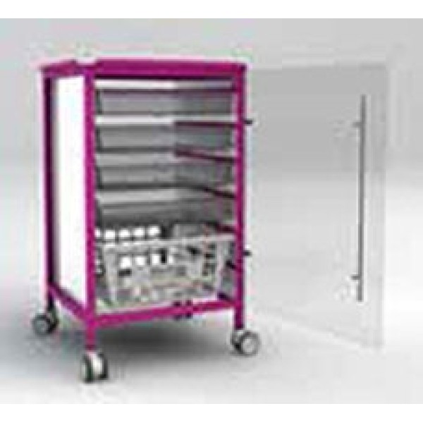 Freeway FW3100 Trolley Cart With Clear Acrylic Door 1025mm High (FW3100-7 ECD) 