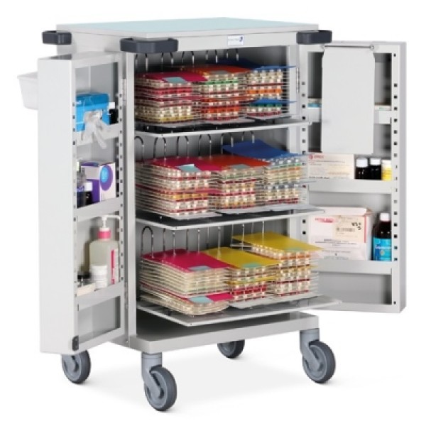 Bristol Maid Pharmacy Trolley - Blister Pack (MDS) Trolley - 9 Frames, Double Door with Electronic Lock (PTD/EPB/BP9)