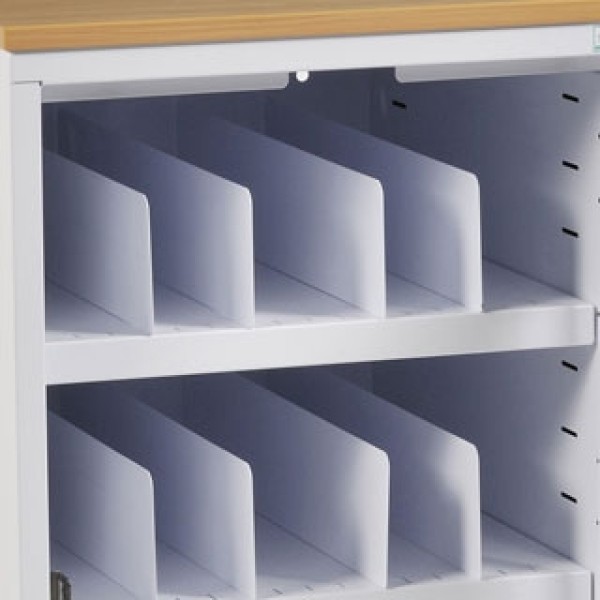 Bristol Maid Storage Cupboard 870mm High - L/H Hinge - Shelves/Dividers (BU030)