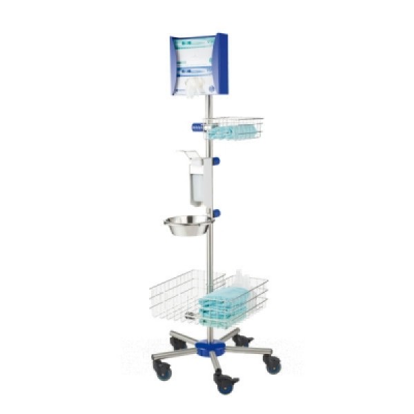 Provita Hygiene Centre Trolley Silver Finish (S02512OS)