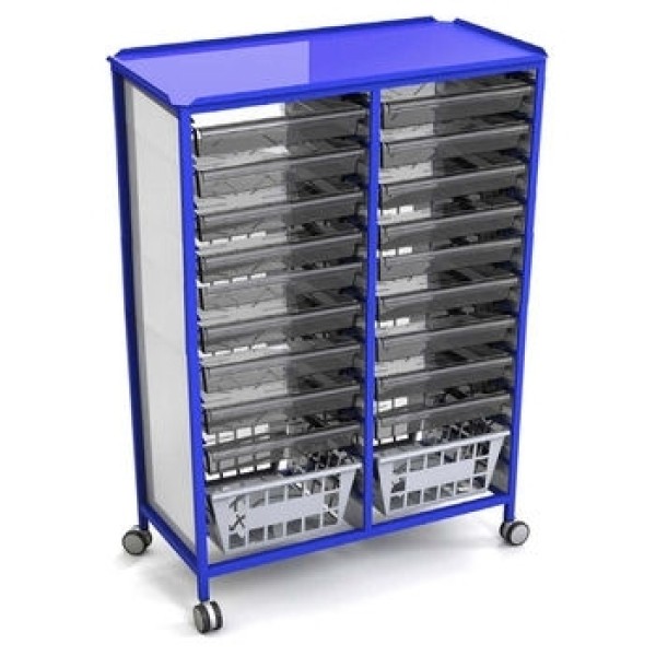 Freeway Double Vari-Cart System Storage Trolley 1445mm High (FW3200-11)