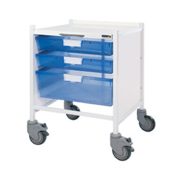 Sunflower Vista 15 Trolley 2 Single Depth & 1 Double Depth Blue Trays (Sun-MPT51B)