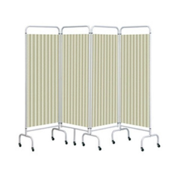 Sunflower Four Panel Screen with Disposable Curtains - Beige (Sun-MFS4/DCB)