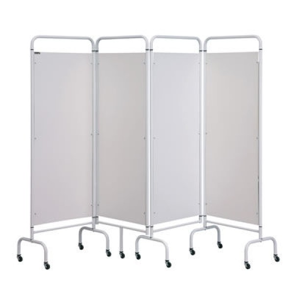 Sunflower Four Panel Screen White (Sun-MFS4W)