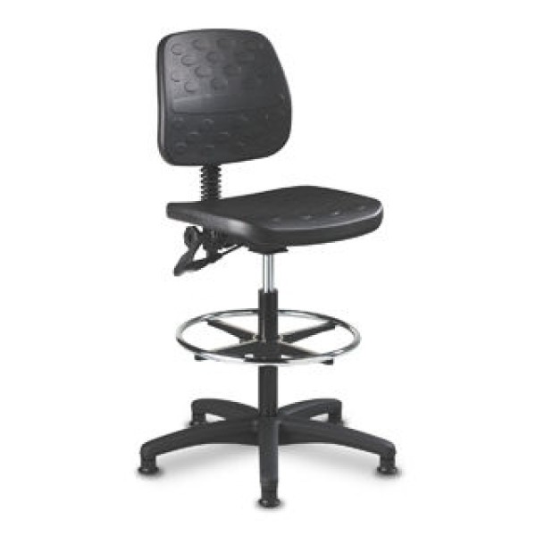 Bristol Maid Pneumatic Chair -  High with Footring & Glides (5PU4)