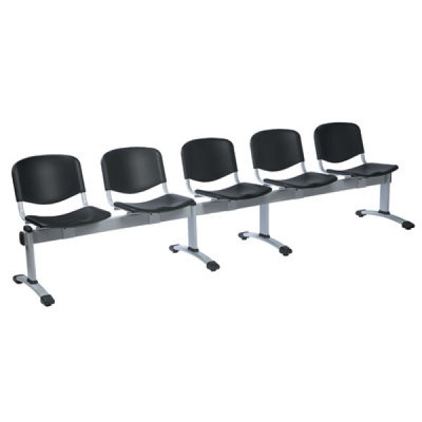 Sunflower Visitor 5 Section Module - 5 Seats/Backs Moulded Polypropylene Seats (Sun-SEAT5/Colour)