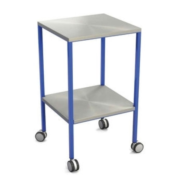 Freeway Mild Steel Dressing Trolley 512mm Wide - 2 Stainless Steel Shelves (FW2901-2)