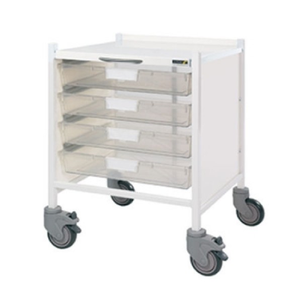 Sunflower Vista 15 Trolley 4 Single Depth Clear Trays (Sun-MPT51C)