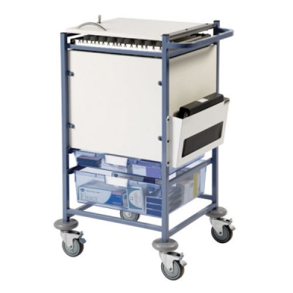 Sunflower Medical Notes Trolley Small Enclosed Sides & Lockable Top (Sun-MNT10)