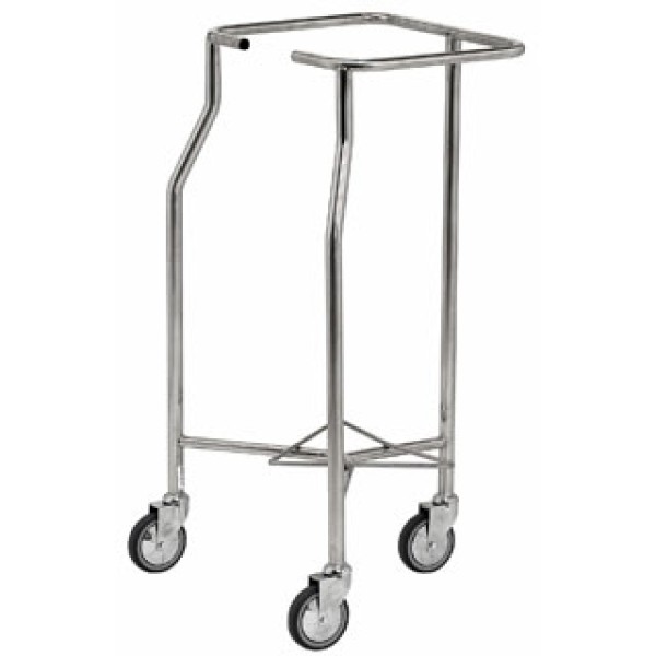 Bristol Maid Stainless & Mild Steel Linen Trolley - Three Castors - Ring Buffers (WT10MSSZP005) 