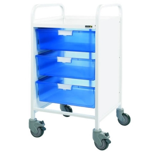 Sunflower Vista 50 Trolley 3 Double Depth Blue Trays  (Sun-MPT13B)