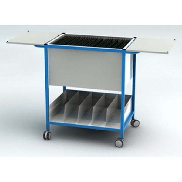 Freeway Intermediate Notes Trolley 900mm WIde With Lockable Lid & Lower Tray (FW3957)