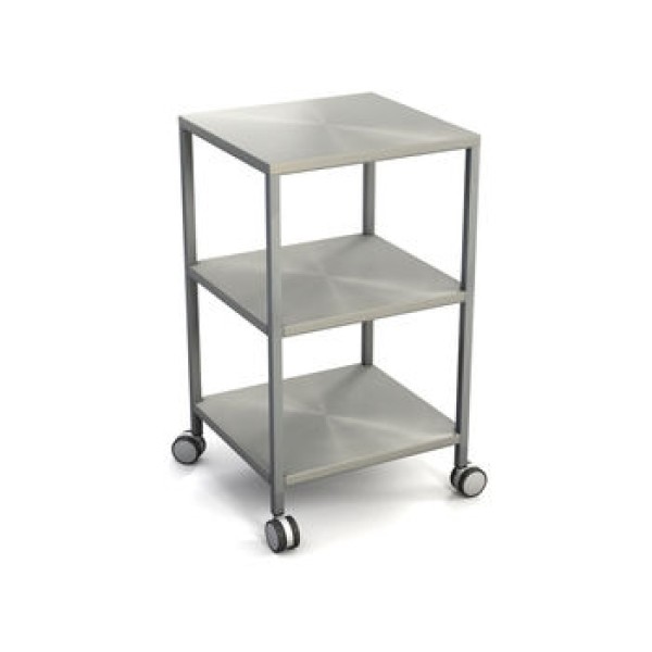 Freeway Full Stainless Steel Dressing Trolley 512mm Wide - 3 Shelves (FW2801-3)