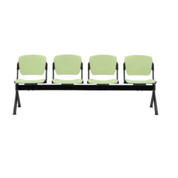 Cava Reception Plastic Seating - Free Standing Beam - 4 Seats (CA3736)