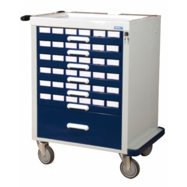 Medisco MP Medicine Trolley - 24 Patient Bin (MP924)