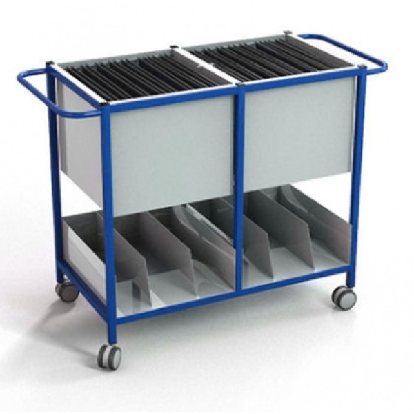 Freeway Double Notes Trolley 1200mm WIde - WIth Lower Tray (FW3961)