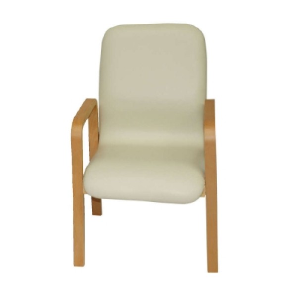 Deluxe Wooden Waiting Room Chair With Arms (DWWS1A)