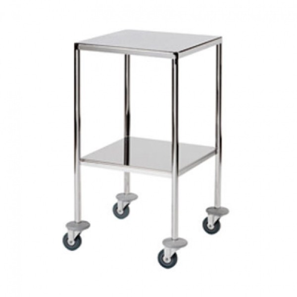 Sunflower Surgical Trolley with 2 Fully Welded Stainless Steel Shelves (Sun-STFW4/FFS2)