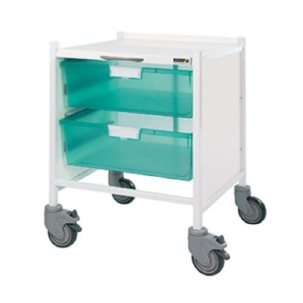 Sunflower Vista 15 Trolley 2 Double Depth Green Trays (Sun-MPT53G)