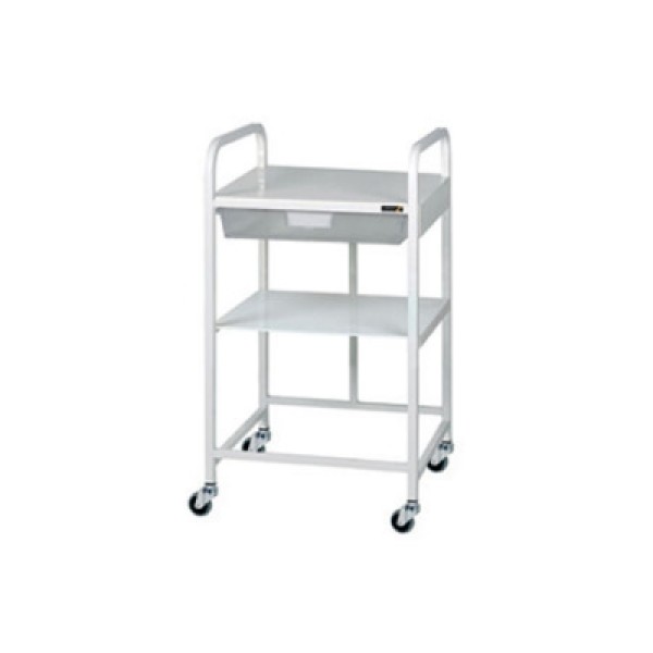 Sunflower Vista 10 Economy Trolley 1 Clear Tray & 1 Shelf (Sun-TRO1C)