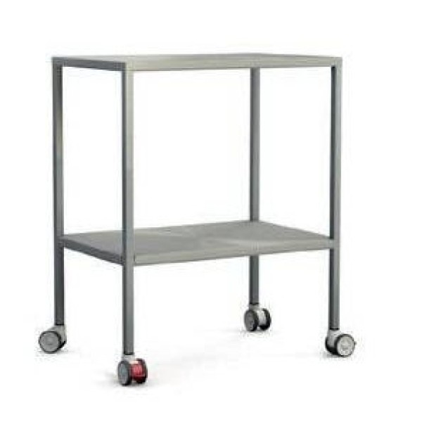 Freeway Full Stainless Steel Dressing Trolley 700mm Wide - 2 Shelves (FW2803-2)