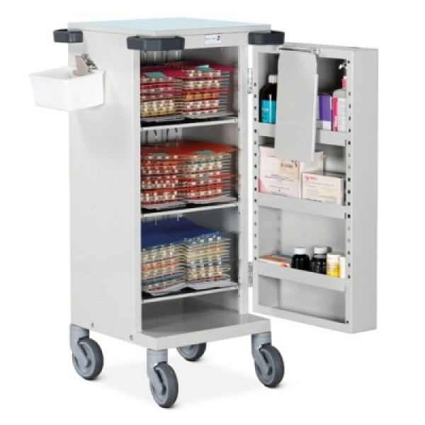 Bristol Maid Pharmacy Trolley - Blister Pack (MDS) Trolley - 6 Frames, Single Door with Electronic Lock (PTS/EPB/BP6)