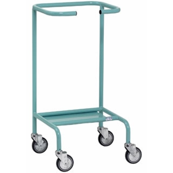 Bristol Maid Mild Steel Linen Trolley - Four Castor, Single Bag (WT14MS)