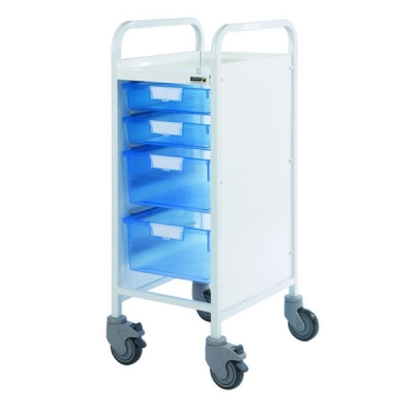 Sunflower Vista 30 Trolley with 2 Single & 2 Double Blue Trays (Sun-MPT5B)