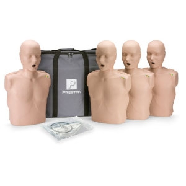 Prestan Professional Adult Training Manikin with CPR Monitor inc 50 Lung Bags (Pack of 4) (7401)